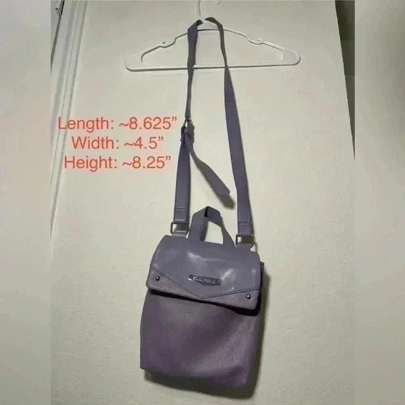 Steve Madden Toni Convertible Crossbody Shoulder Bag in Iris Purple - Picture 2 of 7